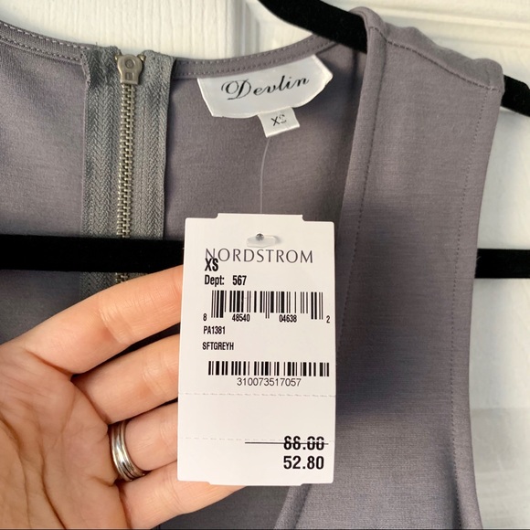 Gray Devlin Dress from Nordstrom, XS, Stretchy - Picture 2 of 7
